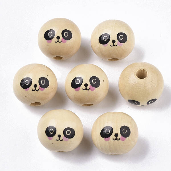 Natural Wood European Beads