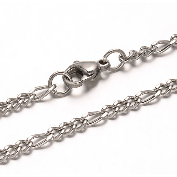 Non-Tarnish 304 Stainless Steel Figaro Chains Necklaces