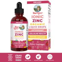 MaryRuth's Organic Liquid Ionic Zinc Drops - Strawberry Lemon Flavored - Immune Support - Zinc Sulfate - 40 Day Supply - Skin...