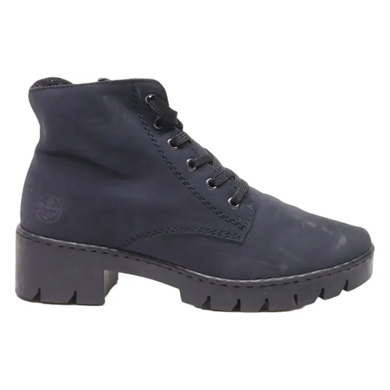 RIEKER Lace-Up Boots Blue Suede Womens UK 7