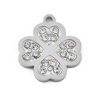 304 Stainless Steel Rhinstones Pendants