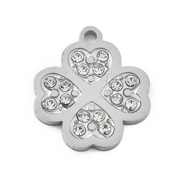 304 Stainless Steel Rhinstones Pendants