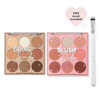 ColourPop 9-Pan Shadow Palette Duos + Free Brush - Exclusive Set