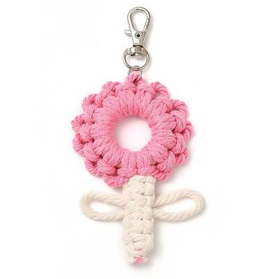 Flowers Woven Cotton Thread Pendant Decorations