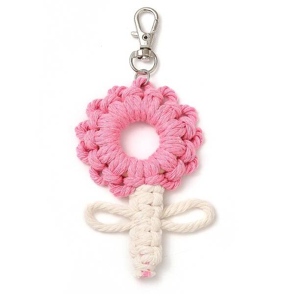 Flowers Woven Cotton Thread Pendant Decorations