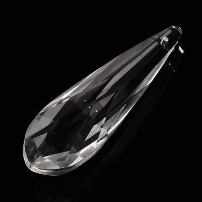 Faceted Teardrop Glass Pendants