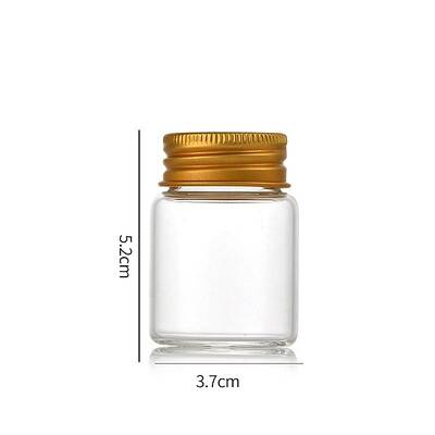 Clear Glass Bottles Bead Containers