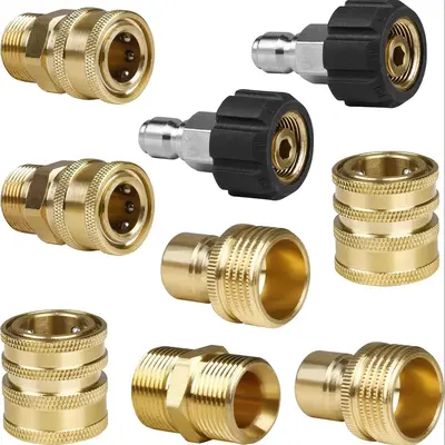 Pressure Washer Adapter Set, M22 Swivel to 3/8'' Quick Connect, 3/4\