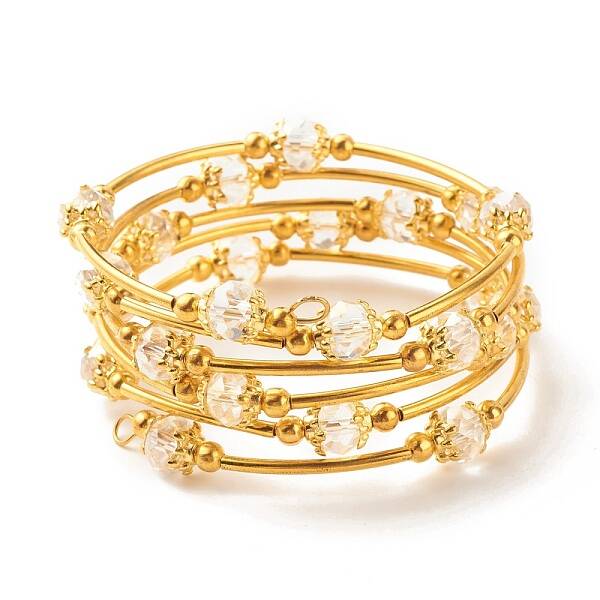 Bling Glass Beaded Wrap Bracelet