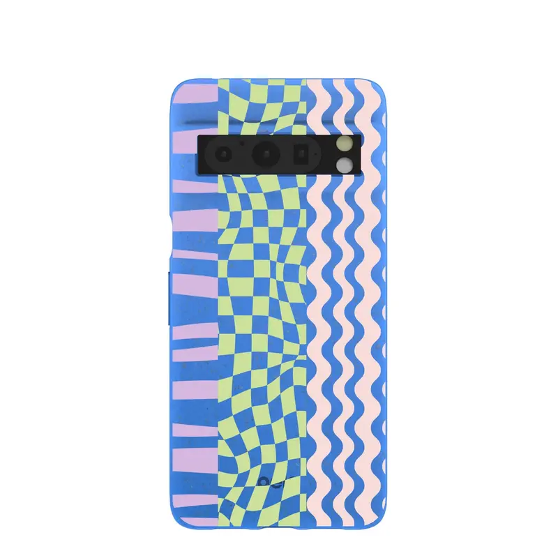 Electric Blue Mixed Up Google Pixel 8 Pro Case