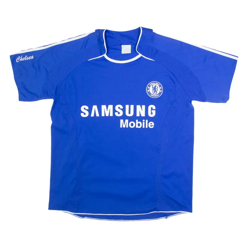 FOOTBALL ACTION FAN Chelsea Mens Football Shirt Jersey Blue XL