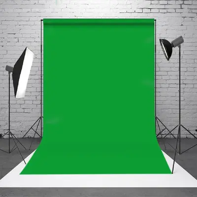 Pure Green Solid Color Portrait Photo Booth Backdrop - Aperturee