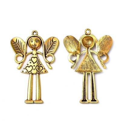 Tibetan Style Alloy Large Fairy Pendants