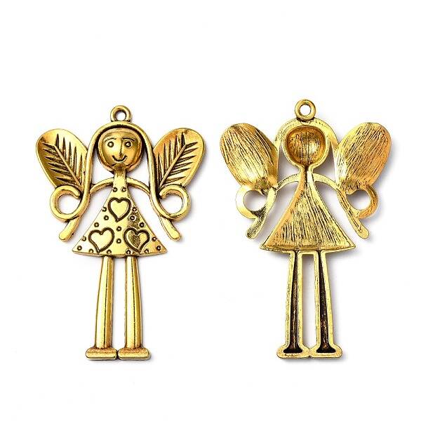 Tibetan Style Alloy Large Fairy Pendants