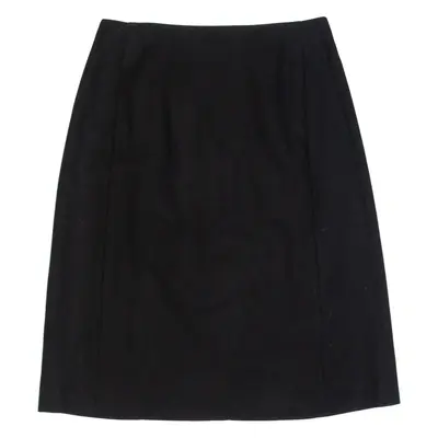 JAEGER Womens Straight Skirt Black Knee Length Wool UK 10