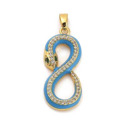 Brass Micro Pave Clear Cubic Zirconia Pendants
