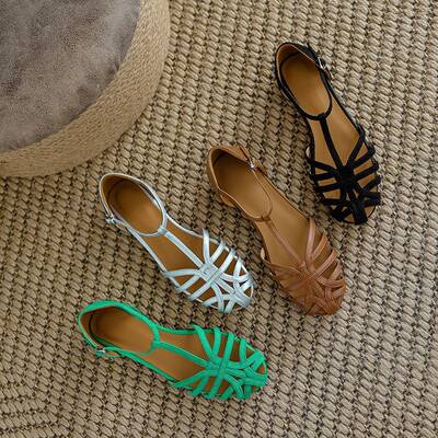 CHIKO Alvaro Round Toe Block Heels Flats Sandals