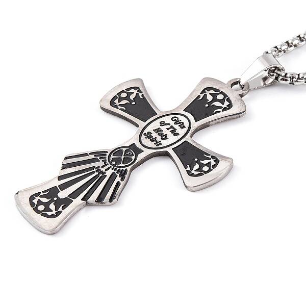 Cross 201 Stainless Steel Pendant Necklaces