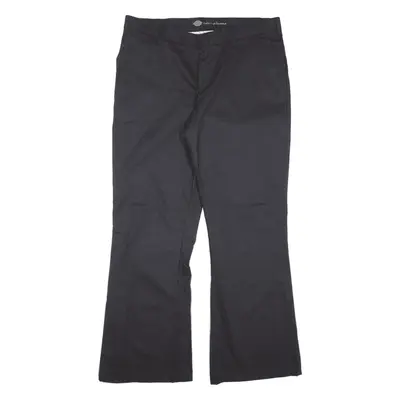 DICKIES Workwear Trousers Black Slim Bootcut Womens W37 L31
