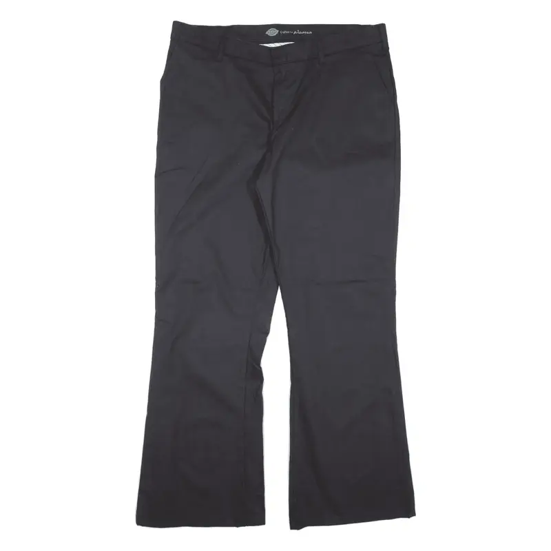 DICKIES Workwear Trousers Black Slim Bootcut Womens W37 L31