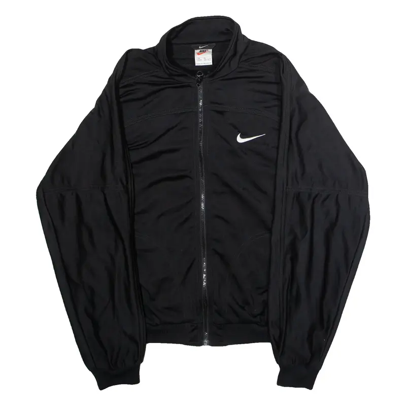 NIKE Womens Track Jacket Black 90s XL