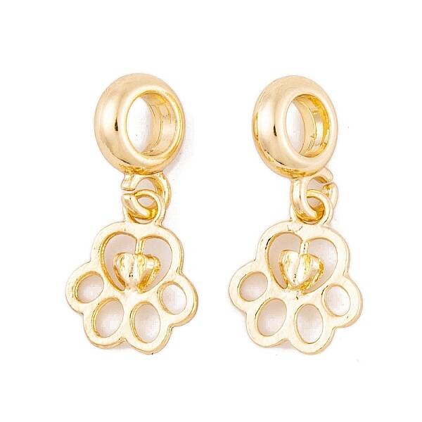 Rack Plating Alloy European Dangle Charms