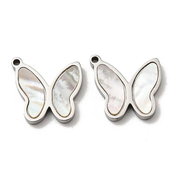 304 Stainless Steel Shell Charms