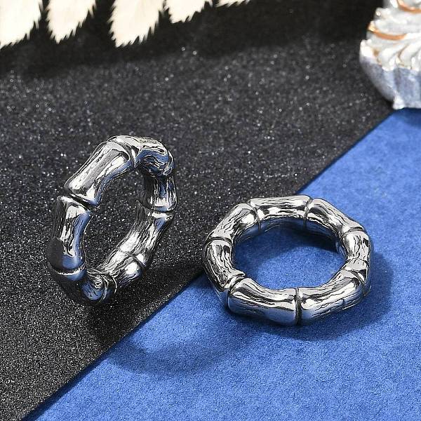Bamboo Joint Ring 316 Surgical Stainless Steel Hoop Nose Rings