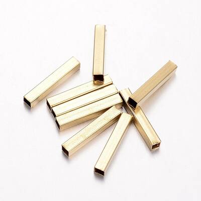 Brass Tube Beads