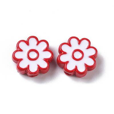Spray Painted Alloy Beads