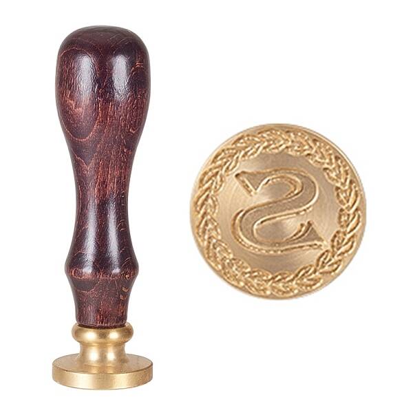 DIY Letter Scrapbook Brass Wax Seal Stamps and Wood Handle