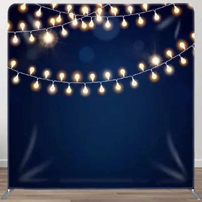 Aperturee Dark Blue With Lights Bokeh Party Backdrop Cover - Aperturee
