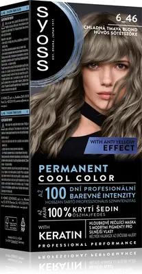 Syoss Cool Color permanent hair dye color 6_46 Cool Dark Blond