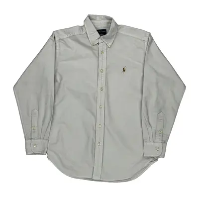 Age 12 Ralph Lauren Shirt - Medium White Cotton