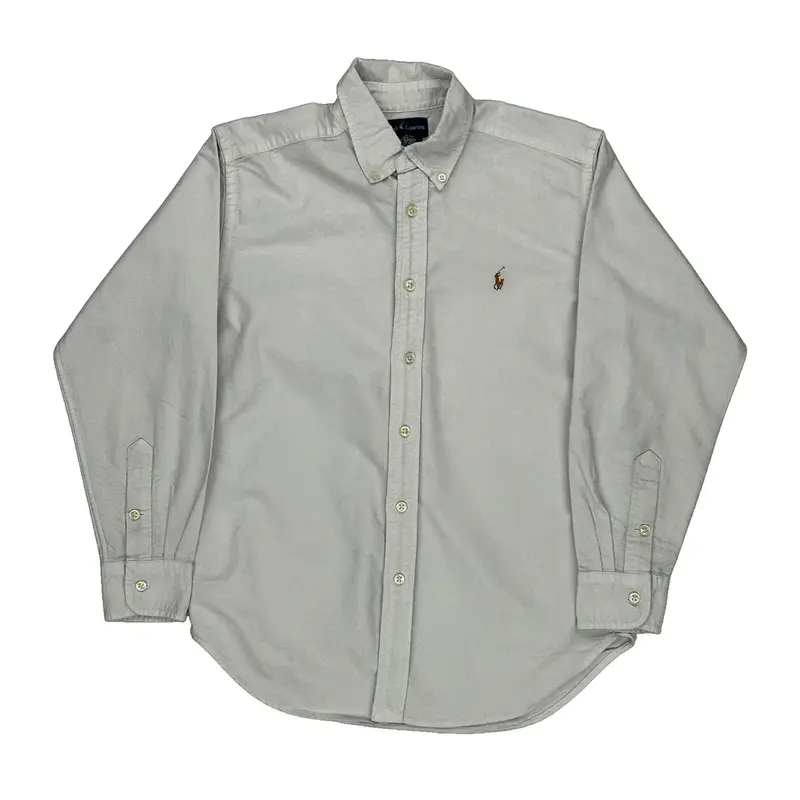 Age 12 Ralph Lauren Shirt - Medium White Cotton