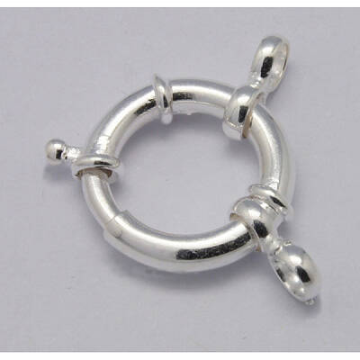 925 Sterling Silver Large Spring Rings Clasps