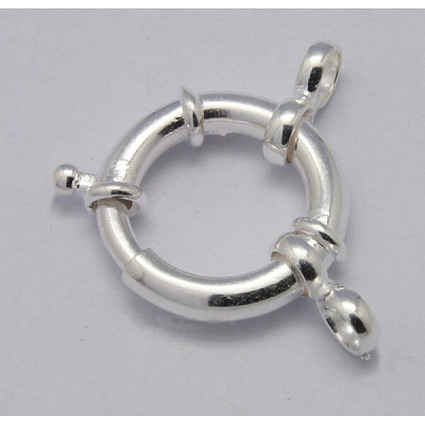 925 Sterling Silver Large Spring Rings Clasps