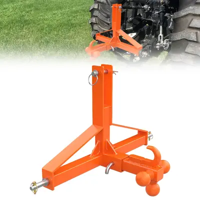 Garvee 3 Point Trailer Hitch Tractor 2 Receiver Heavy Duty Steel Quick Hitch 10,000 lbs Capacity Universal Fit Construction ...