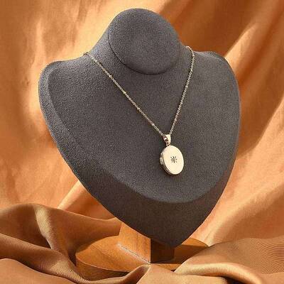 Clear Cubic Zirconia Locket Necklaces