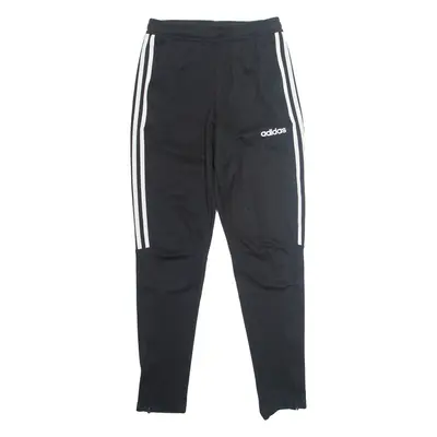ADIDAS Mens Track Pants Black Tapered XS W28 L29