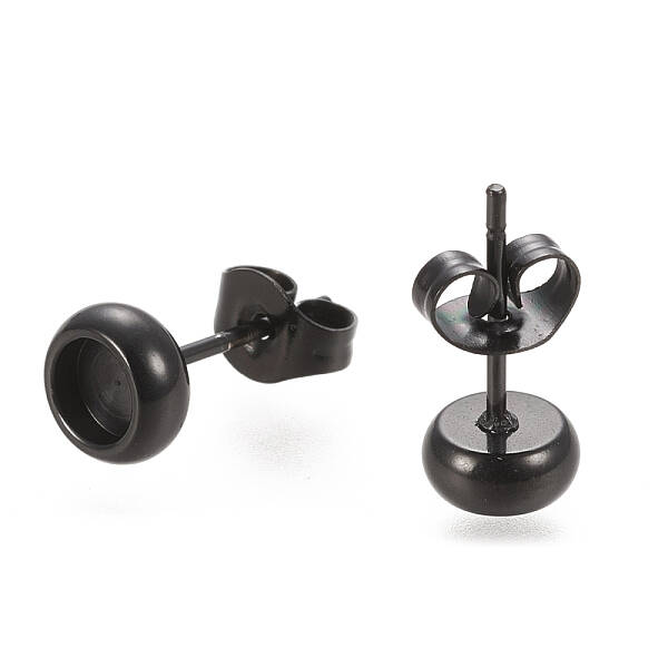 304 Stainless Steel Stud Earring Settings