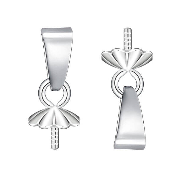 Rhodium Plated Sterling Silver Bails