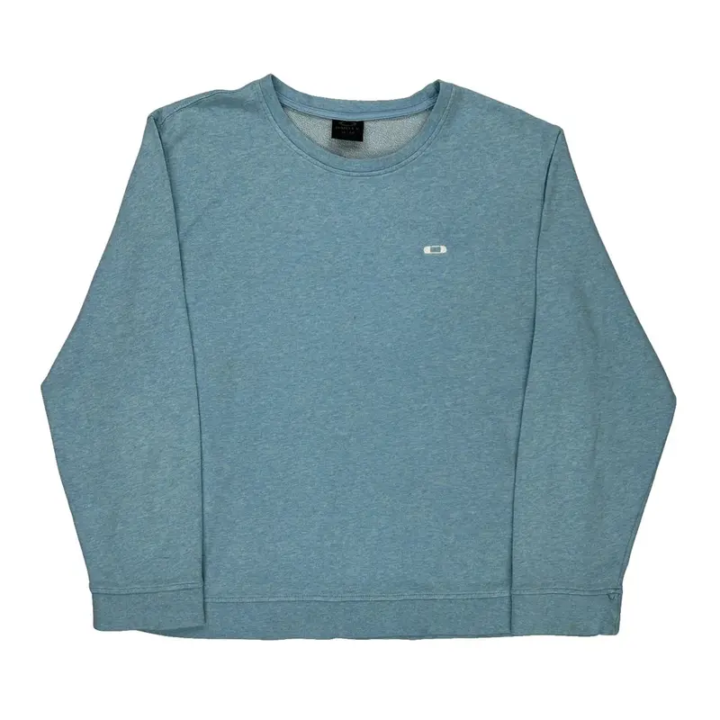 Oakley Sweatshirt - XL Blue Cotton Blend