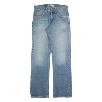 LEVI'S 506 Jeans Mens Blue Regular Straight Stone Wash W32 L32