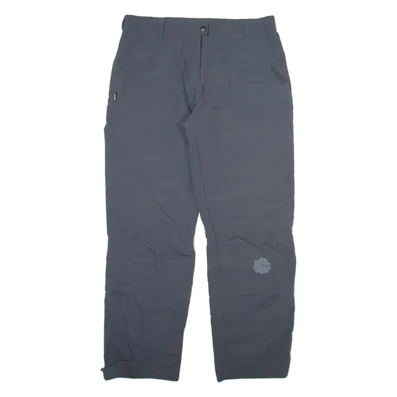 UNLICENSED Detachable Legs Womens Trousers Grey Relaxed Straight W30 L28