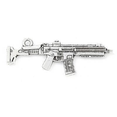 Tibetan Style Alloy Submachine Gun Pendants
