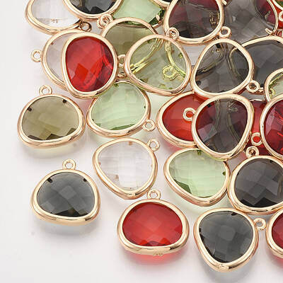Faceted Glass Pendants