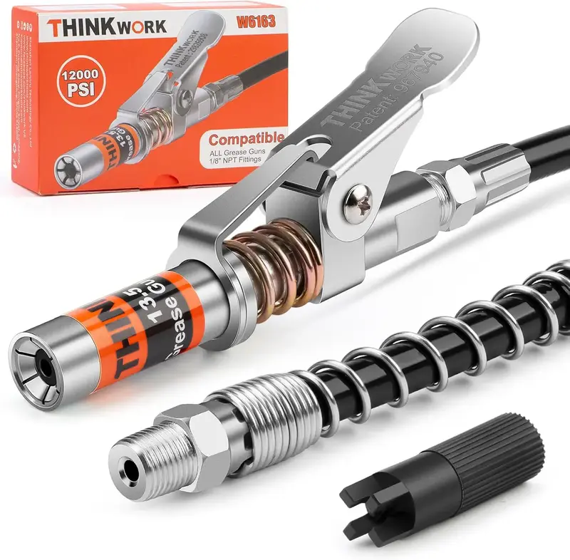 【Fall Deals For You】THINKWORK Car Grease Tools Coupler 12\