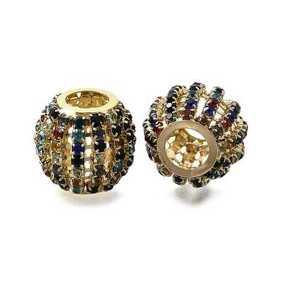 Rhinestone Brass Beads