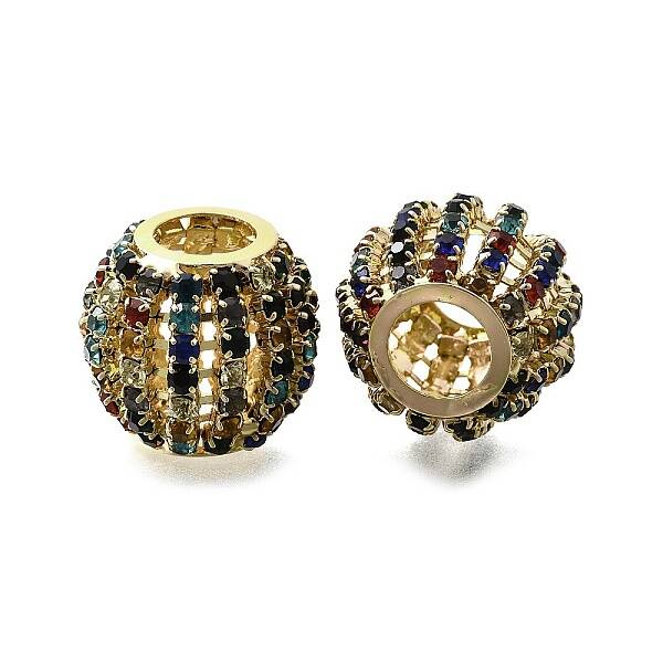 Rhinestone Brass Beads